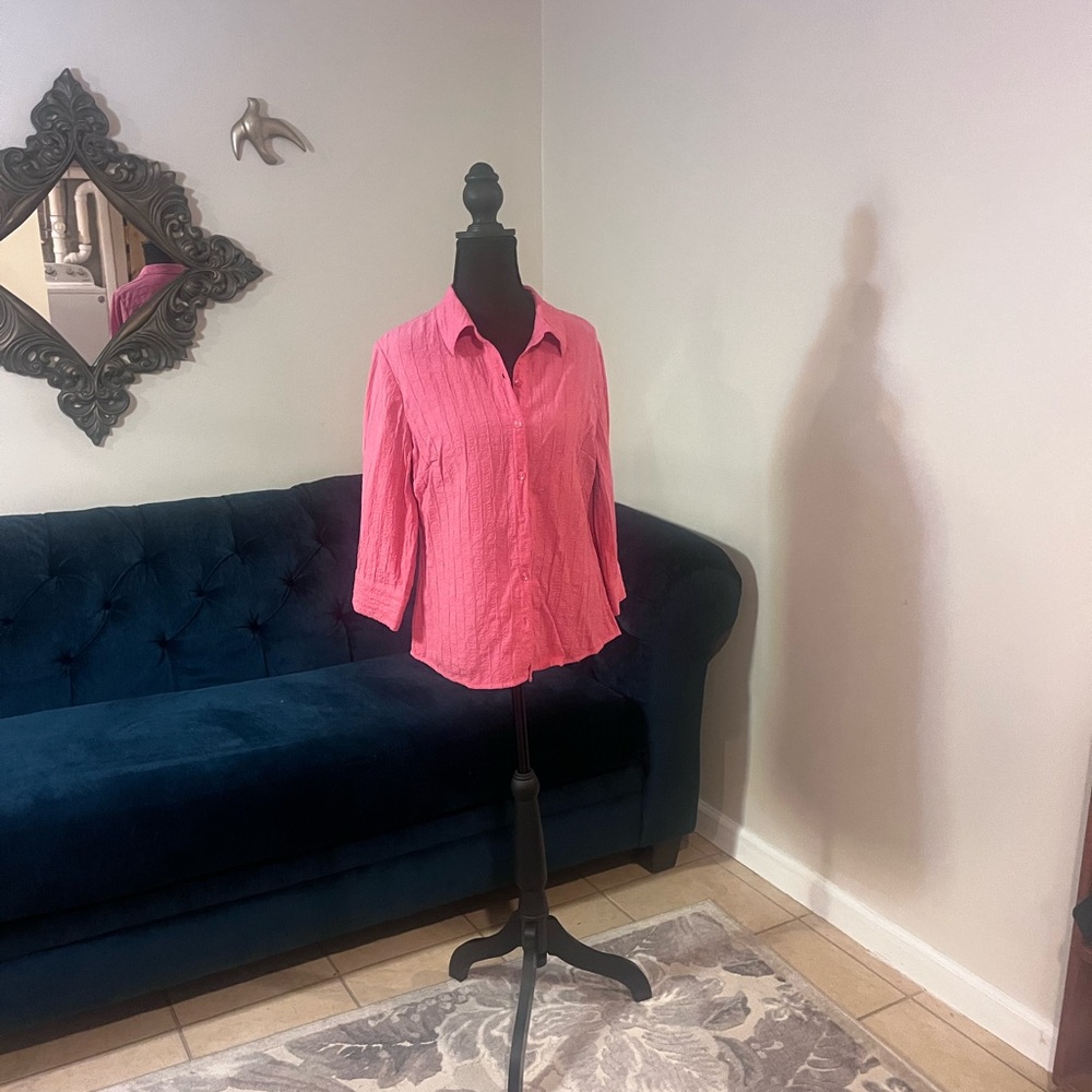 Croft & Barrow Pink Button Down Shirt